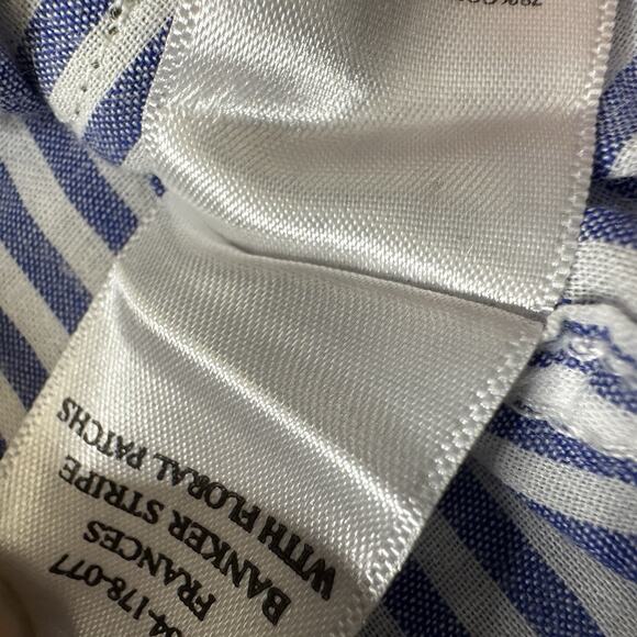 Rails Womens Floral Shirt Button Up Top Frances Banker Stripe Embroidered Small - Picture 5 of 10